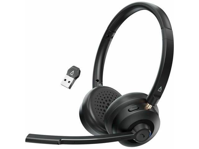 Creative Chat Wireless On-Ear Headset with Noise-Cancelling Boom Mic, Wireless Headset, Noise-Cancelling Boom Mic, On-Ear, Work, Online Meetings,...