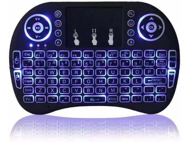 HP Backlit Mini Wireless Keyboard, BIFANS Air Mouse Portable Wireless Mini Keyboard with Touchpad Mouse, Wireless Mini Keyboard for PC TV Box HTPC...