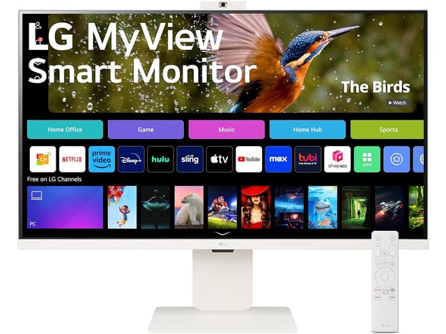LG 32SR85U-W 32-inch MyView 4K UHD, IPS Display, webOS Smart Monitor, ThinQ Home, USB Type-C 90W PD, Built-in FHD Webcam & Speaker, HDR 10, AirPlay...