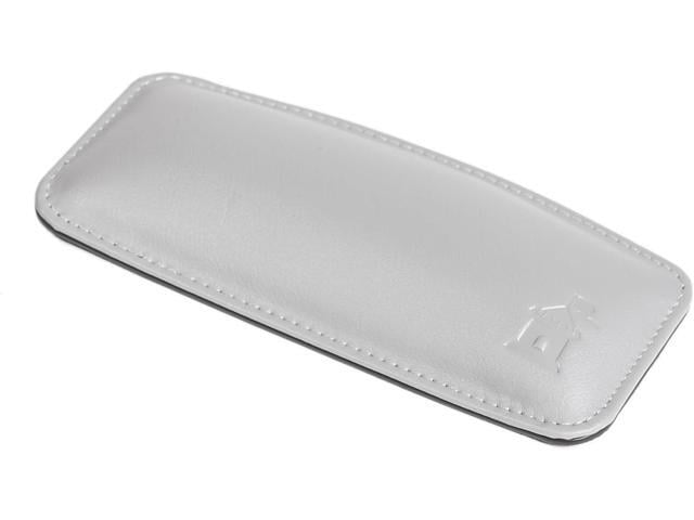 Motte by Castle Leather Wrist Rest Cushion for Mice, Mouse Pads, and Laptops Ergonomic Durable Wrist Pad with Anti-Slip Rubber Base (Stone)