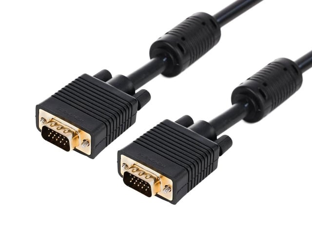 Monoprice SVGA Super VGA M/M Monitor Cable - 3 Feet With ferrites Gold Plated