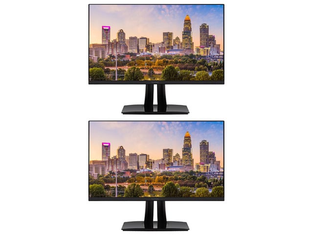 ViewSonic VP3256 32-inch 2160P UHD 4K IPS Premium Monitor, 2-Pack Bundle with ColorPro, Color Accuracy, HDMI, DisplayPort, USB-C, Speakers