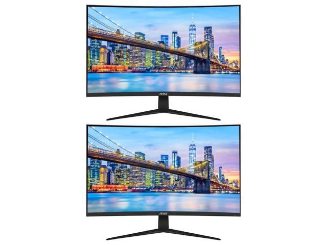 MSI Optix G321CU 32-inch Curved 2160P 4K Ultra HD 144 Hz 1ms LED Backlit LCD Gaming Monitor, 2-Pack bundle, Frameless, Less Blue Light, Night...