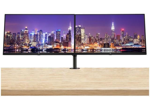 HP EliteDisplay E27u G5 27 inch 2K Quad HD LCD IPS Monitor, 2-Pack Bundle with Full Dock, HDMI, USB-C, Ethernet, and Display Port, Desk Mount Dual...