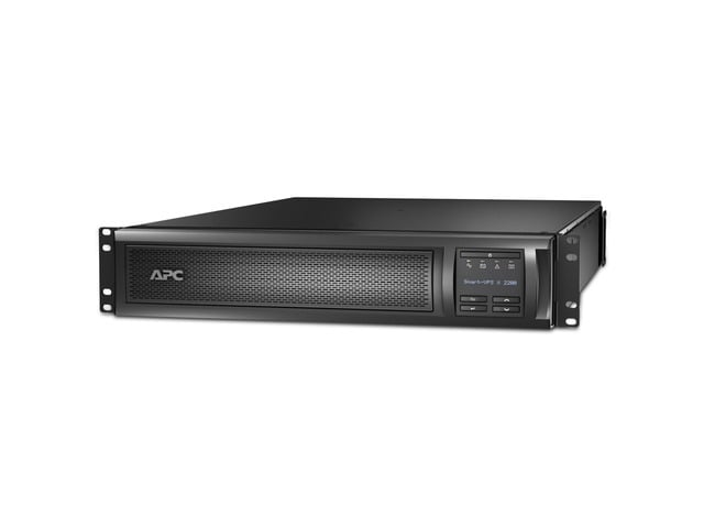 APC Smart-UPS, SMX2200RMLV2U 2U Convertible Rack/Tower Back-UPS, 2200 VA Backup Battery, 6 x NEMA 5-15R, 2 x NEMA 5-20R SmartConnect Port,...