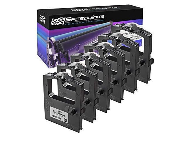 SPEEDYINKS Compatible Printer Ribbon Cartridge Replacements for Okidata 52102001 (Black, 6-Pack) Compatible with the following Okidata Printer...