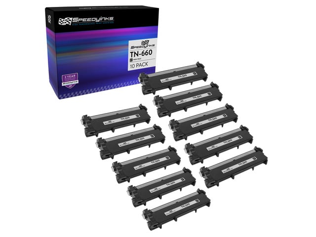 Brother Speedy Inks Compatible Toner Cartridge Replacement for Brother TN660 High-Yield (Black, 10-Pack) Compatible with MFC MultiFunction Printers...