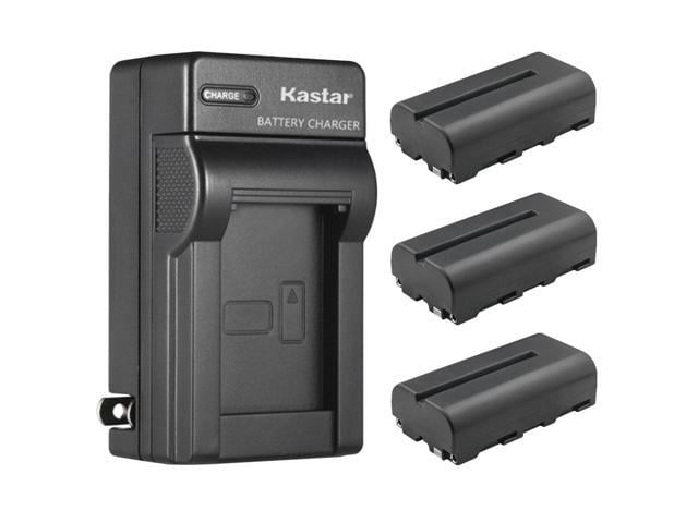 Kastar 3-Pack NP-F550 / NP-F570 Battery and AC Wall Charger Replacement for Atomos Shinobi 5' 4K Monitor, SHOGUN CONNECT 7' Network-Connected HDR...