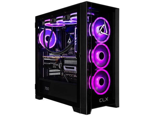 Intel CLX Set Gaming Desktop - Liquid Cooled Intel Core Ultra 7 270K Plus 3.7GHz 24-Core Processor, 32GB DDR5 Memory, GeForce RTX 5070 12GB GDDR7...
