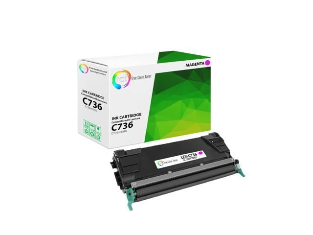 TCT Premium Compatible Toner Cartridge Replacement for Lexmark C736 C736H1MG Magenta High Yield Works With Lexmark C734 C736 C738 X734 X736