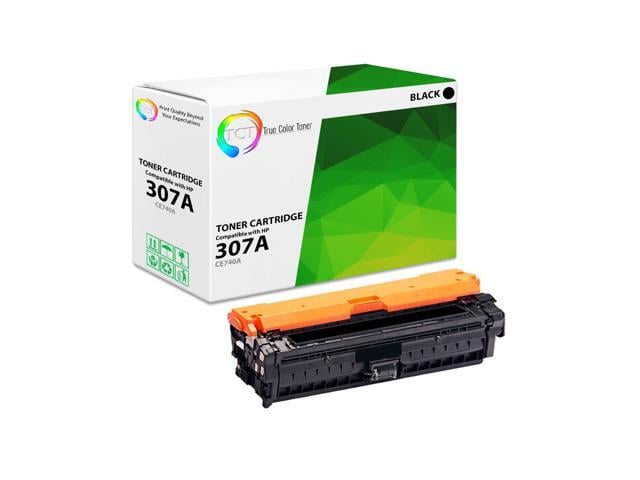 HP True Color Toner 307A Black Toner Cartridge - Premium Compatible Replacement for HP 307A CE740A Works With HP Color LaserJet Professional CP5225
