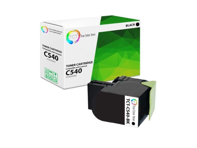 True Color Toner Premium Compatible Toner Cartridge Replacement for Lexmark C540 C540H2KG Black Works With Lexmark C540N C546DTN X543DN X548DTE