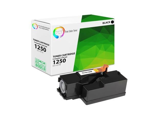 Dell True Color Toner 1250 Black Toner Cartridge - Premium Compatible Replacement for Dell 331-0778 Black Works With Dell 1250 1350CNW 1355CN 1355CNW...