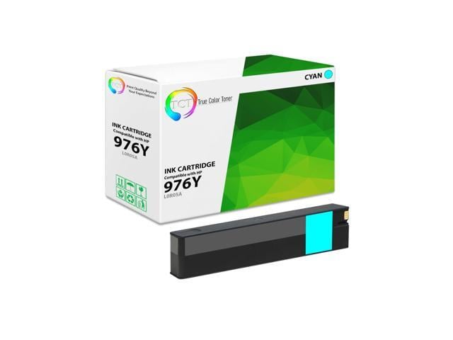 HP TCT Compatible Ink Cartridge Replacement for HP 976Y L0R05A Cyan Extra High Yield works with HP Pagewide Pro 552 577 Printers (13,000 Pages)