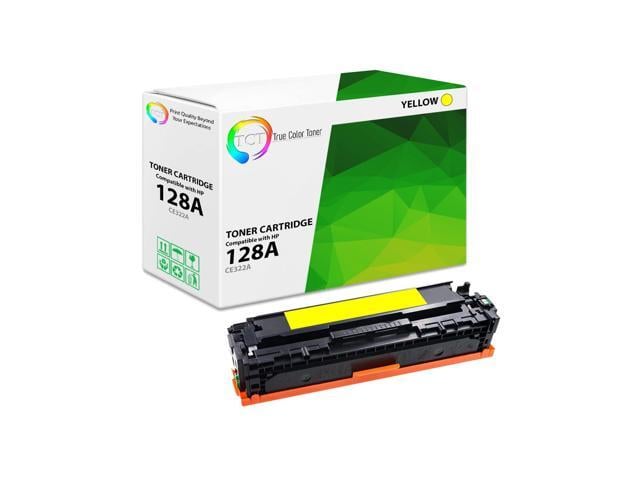 HP True Color Toner 128A Yellow Toner Cartridge - Premium Compatible Replacement for HP 128A CE322A Works With HP LaserJet Pro CP1525N CP1525NW...
