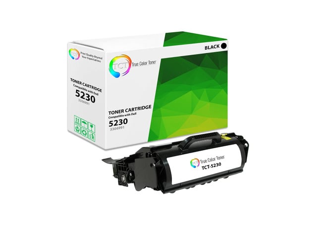 Dell TCT Premium Compatible Toner Cartridge Replacement for Dell 330-6991 Black High Yield works with Dell 5230N, 5350DN Printers (21,000 Pages)