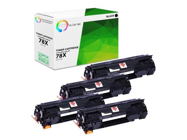 HP True Color Toner 78X 78AJ Toner Cartridge 4 Pack - Premium Compatible Replacement for HP 78X CE278X CE278AJ Black High Yield Works With HP LaserJet...