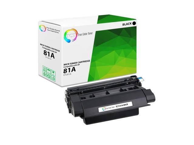 HP True Color Toner 81A MICR Toner Cartridge - Premium Compatible Replacement for HP 81A CF281A MICR Black Works With HP LaserJet Enterprise Flow MFP...