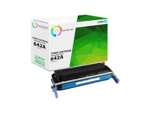 HP True Color Toner 642A Cyan Toner Cartridge - Premium Compatible Replacement for HP 642A CB401A Works With HP Color LaserJet Enterprise CP4005...