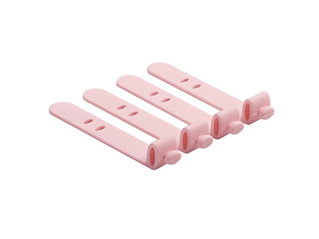 Silicone Rubber Bands 200Pcs Snap On Silicone Cable Organizer Reusable Cord Holder Wire Management Wrap for Headphone Mouse Charger Protector For...