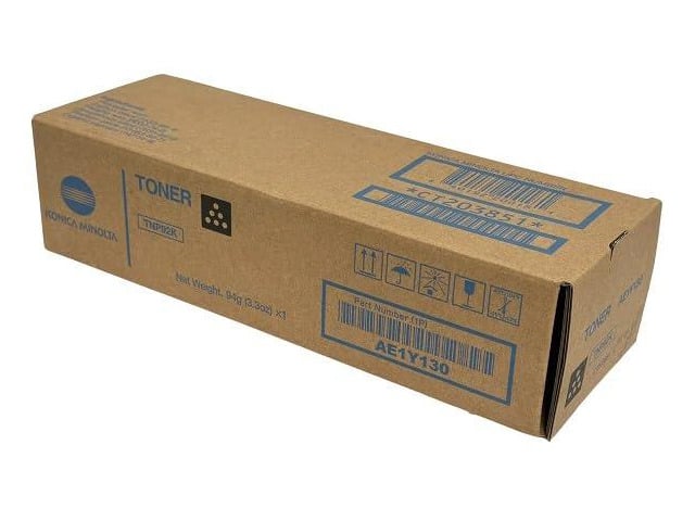 TTCopier OEM Konica Minolta TNP92K AE1Y130 Toner Cartridge, Black 6K Yield Bizhub C3120i