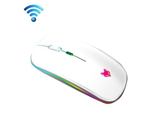 XUNSVFOX XYH50 4 Keys USB Charging Business Office Wireless Light Mouse (White)