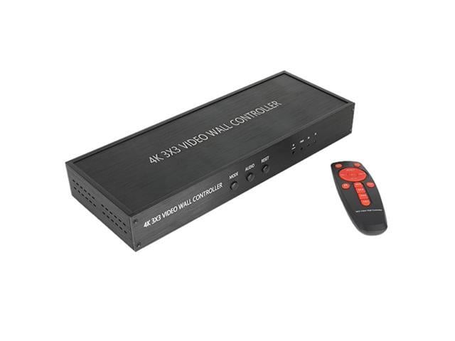 NK-BT88 4K 3X3 HDMI Video Wall Controller Multi-screen Splicing Processor with Remote Controller, EU Plug