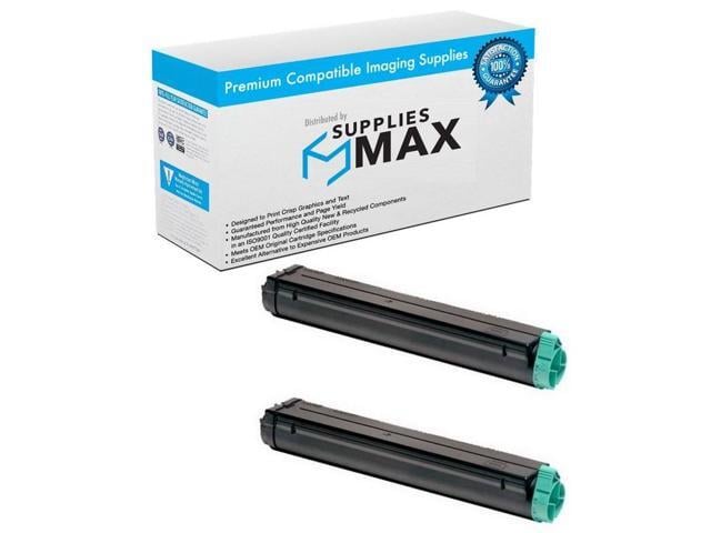 SuppliesMAX Compatible Replacement for Okidata B4100/B4200/B4300/B4350/B4350N Series Toner Cartridge (2/PK-3000 Page Yield) (TYPE 9) (42103001_2PK)