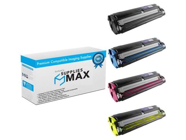 SuppliesMAX Compatible Replacement for Konica Minolta MagIcolor 2300DL/MagIcolor 2300W/MagIcolor 2350EN Toner Cartridge Combo Pack (BK/C/M/Y)...