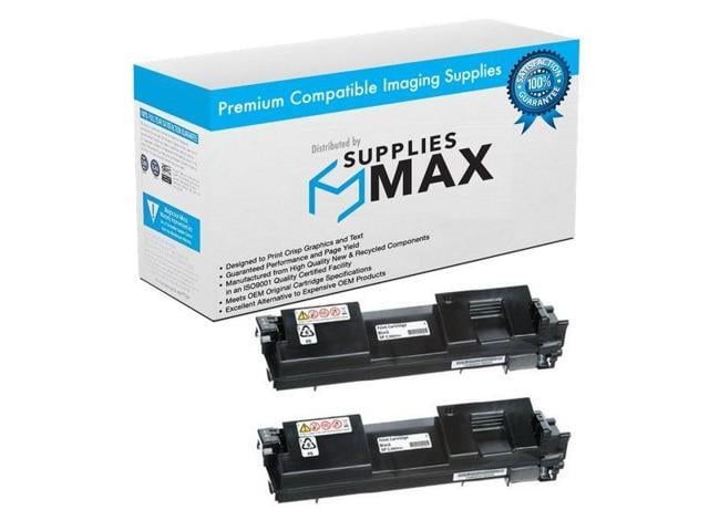 SuppliesMAX Compatible Replacement for Savin SP-C352DN Black Toner Cartridge (2/PK-10000 Page Yield) (TYPE SP-C352A) (408211_2PK)