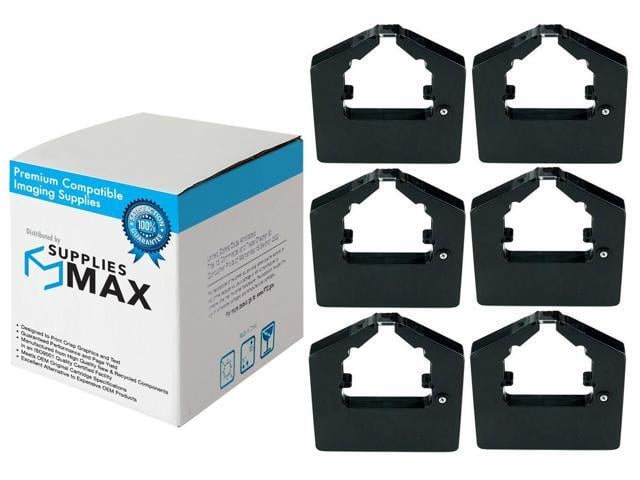SuppliesMAX Compatible Replacement for Facit 4525/4526/4528/5000/7000/IPS-5000 Black Printer Ribbons (6/PK) (550420)