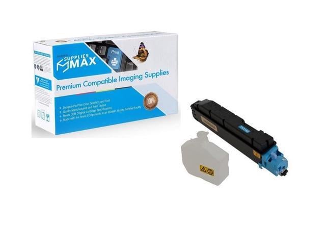 SuppliesMAX Compatible Replacement for Kyocera Mita ECOSYS P7040cdn Cyan Toner Cartridge (12000 Page Yield) (TK-5162C) (1T02NTCUS0)