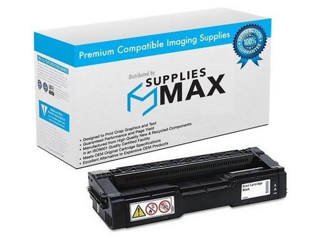 SuppliesMAX Compatible Replacement for Ricoh Aficio SP-C220/Aficio SP-C221/Aficio SP-C222/Aficio SP-C240 Series Black Toner Cartridge (2000 Page...