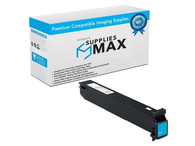 SuppliesMAX Compatible Replacement for Konica Minolta bizhub C300/bizhub C352/bizhub C352P Cyan Toner Cartridge (12000 Page Yield) (TN-312C)...