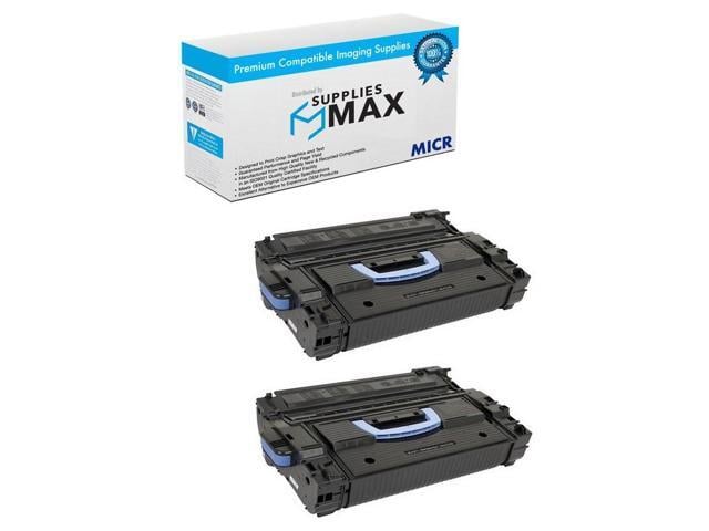 SuppliesMAX Compatible Replacement for Troy 806DN/M806X/M806X+ Black MICR Toner Cartridge (2/PK-34500 Page Yield) (02-88000-001_2PK)