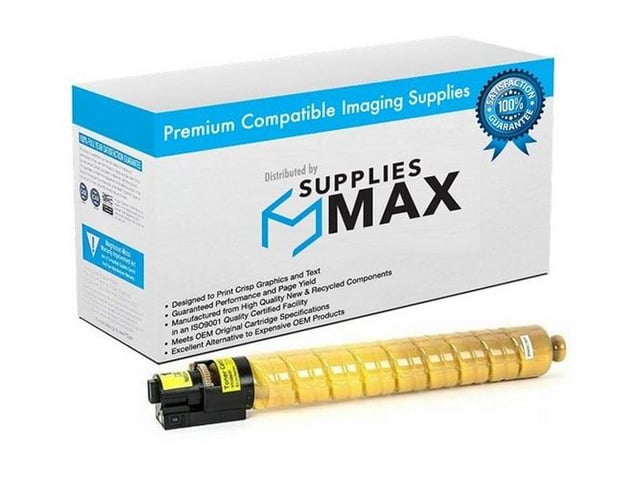 SuppliesMAX Compatible Replacement for Lanier LD-130C/LD-130CSR/LD-140C/LD-140CSR Yellow Toner Cartridge (10000 Page Yield) (TYPE 400E) (841298)