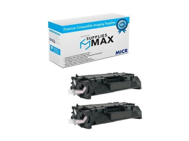 HP SuppliesMAX Compatible MICR Replacement for HP Laser Jet Pro 400 M401N/M401D/M401DNE/M401DW/M425DN/M425DW Toner Cartridge (2/PK-6900 Page Yield)...