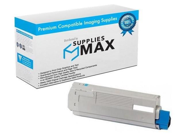 SuppliesMAX Compatible Replacement for Okidata CX-2032MFP Cyan Toner Cartridge (5000 Page Yield) (TYPE C8) (43324476)