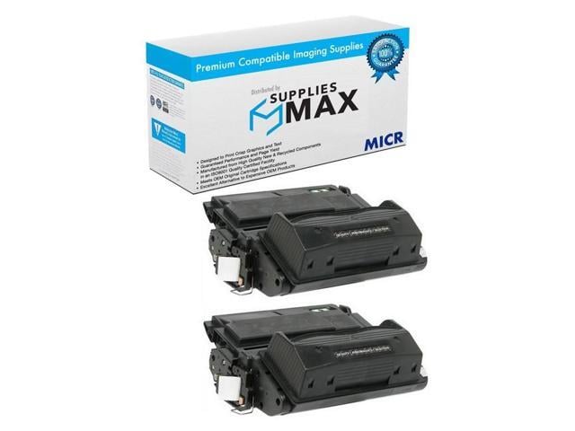 SuppliesMAX Compatible Replacement for Troy MICR 4250/4250T/4350N/4350NT Secure EX MICR Toner Cartridge (2/PK-10000 Page Yield) (02-81135-001_2PK)