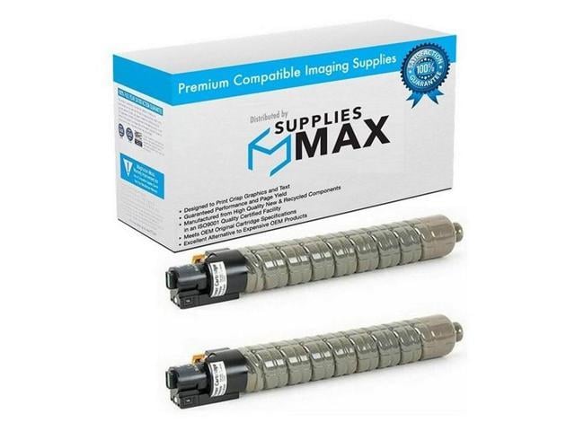 SuppliesMAX Compatible Replacement for Gestetner Corp MP-C4502/MP-C4502A/MP-C5502/MP-C5502A Black Toner Cartridge (2/PK-31000 Page Yield) (TYPE...