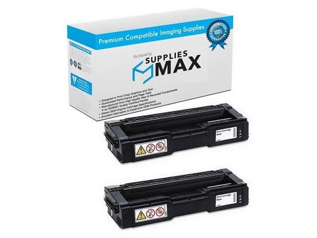 SuppliesMAX Compatible Replacement for Ricoh SP-C250DN/SP-C250SF/SP-C260DNW/SP-C260SFNW/SP-C261DNW/SP-C261SFNW Black Toner Cartridge (2/PK-2300...