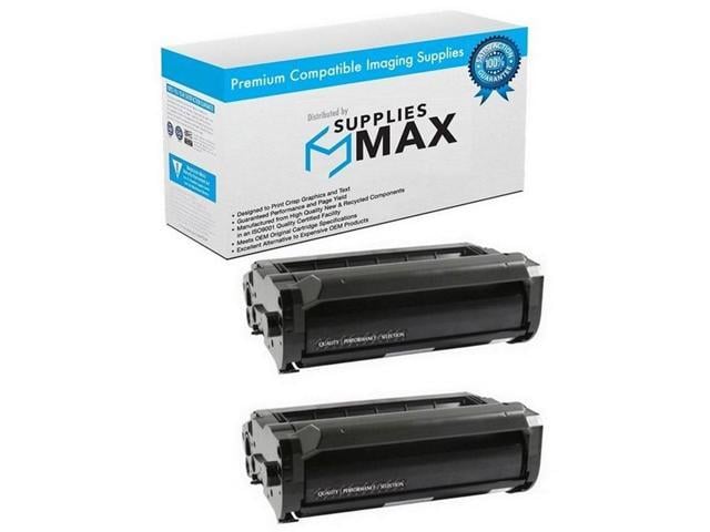 SuppliesMAX Compatible Replacement for Lanier SP-5200DN/SP-5200S/SP-5210DN/SP-5210SF/SP-5210SR Black Toner Cartridge (2/PK-25000 Page Yield) (TYPE...