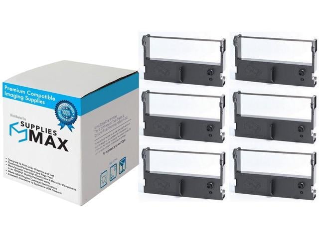 SuppliesMAX Compatible Replacement for Citizen CD-S500/CSD-S501/CD-S503 Black/Red P. O.S. Printer Ribbons (6/PK) (IR-31RB)