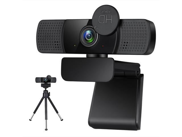 TROPRO Tw8 Webcam with Microphone, 1080P Full HD Computer Camera for PC with Cover, Expandable Tripod, USB Web Camera with Cover for Video Calls,...