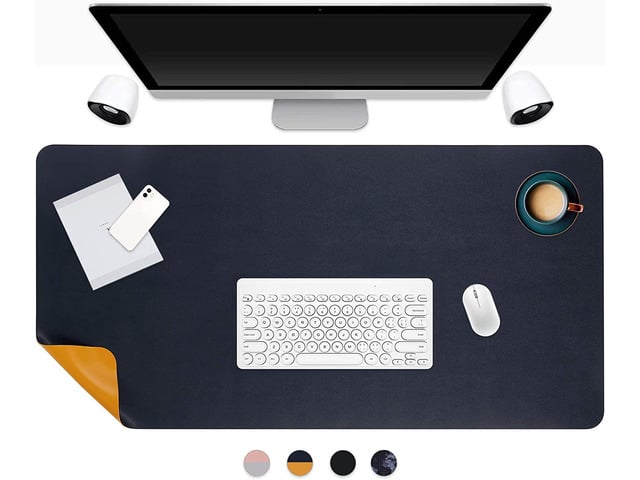 Office Desk Pad for Computer, Waterproof Leather Dual Side Desk Mat,31.5' x 15.7' Large Mouse Matte for Laptop, Extended Desk Blotter Pad for...