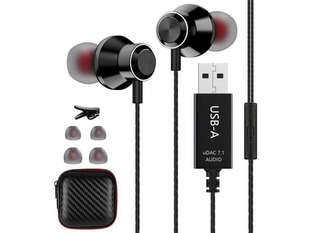 USB Headset with Microphone for PC, Noise Cancelling Computer Headphones for Laptop/ 8.2 FT, Lightweight PC Headset with Audio Controls & Mute...