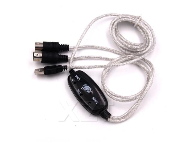 MIDI Cable to USB IN-OUT Converter Professional MIDI Interface Audio Music for Keyboard PC for Electric Piano Drum Adapter
