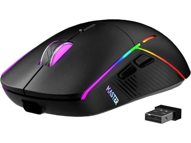 FFJ Wireless Gaming Mouse, 24000 DPI, Tri-Mode 2.4G/USB-C/Bluetooth 5.3 Gaming Mouse Wireless, RGB Programmable Mouse Gamer, 75Hrs Battery Life,...