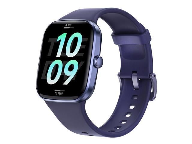 Q32 Waterproof Bluetooth Calling Smart Watch Heart Rate Blood Pressure Blood Oxygen Monitor Music Multi Sport Smart Watch (Blue) Black
