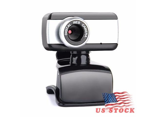 USB Webcam 12M Pixels HD Clip-on 480P Web Cam Camera 360 Degree Rotation with Microphone